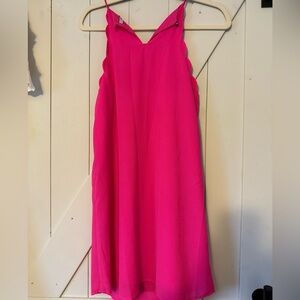Vibrant Pink Sleeveless Dress
